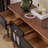 Black&Walnut Solid Wood Shoe Storage Bench