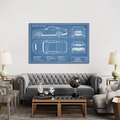 Shelby GT500 (2013-2014), impression sur toile tendue