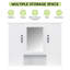 Armoire à pharmacie 36 po, armoire de rangement murale pour salle de bain, armoire murale moderne avec miroir, armoire à miroir avec 3 portes (ne pas inclure le meuble-lavabo)-2109611074