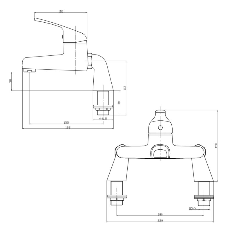 Abida Bathroom Bath Shower Mixer Bath Filler
