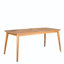 Table de salle à manger en bois - P 34,86 po x l 69,99 po H 29,77 po pratique à l'extérieur