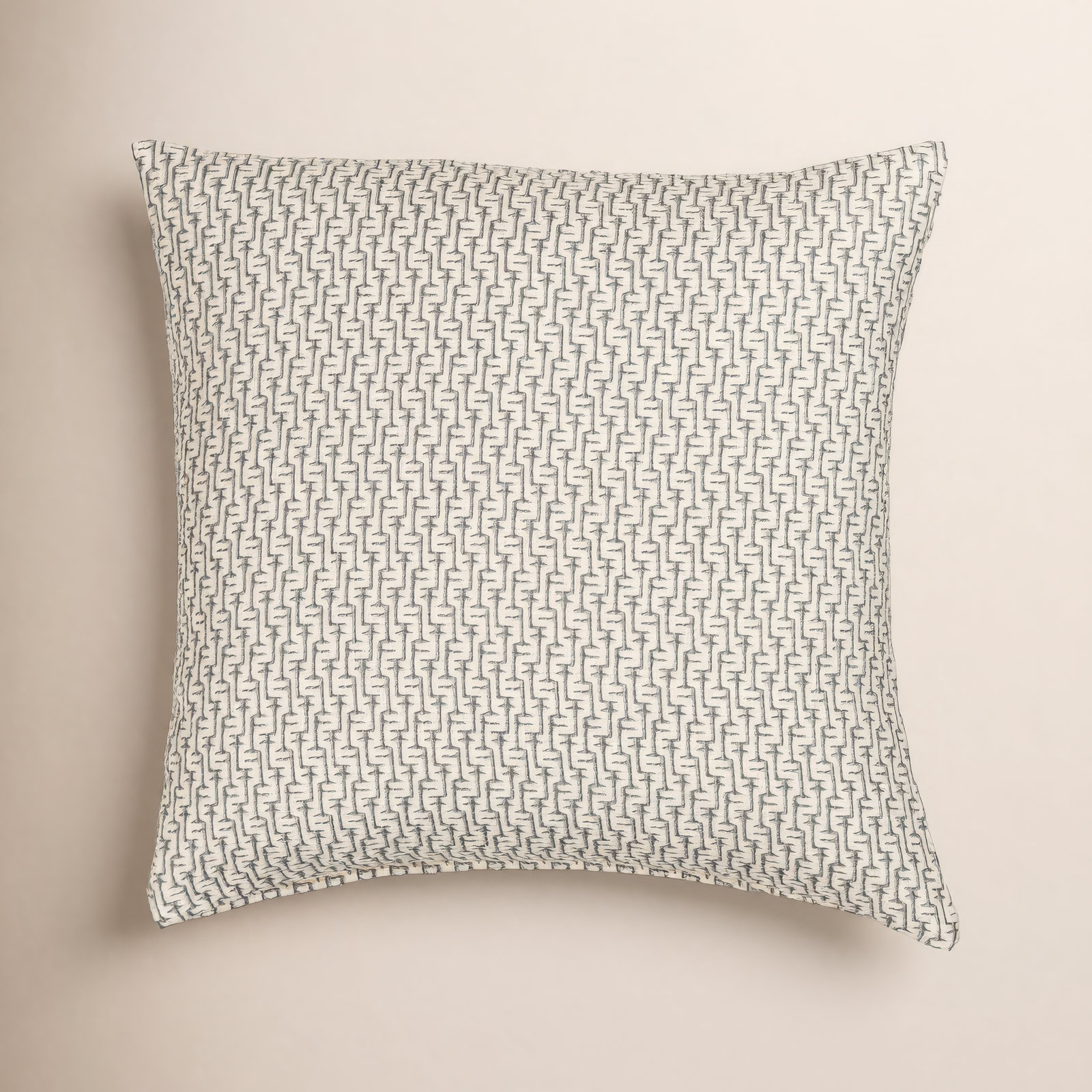 Cascade Geometric Accent Pillow, Blue, Square 26", Polyester