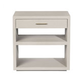 Livia 1 - Drawer Solid Wood Nightstand