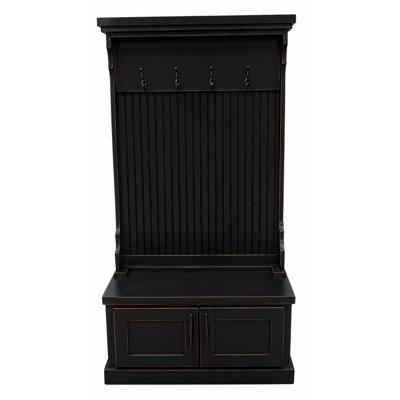 Brandley Hall Tree 37.5'' Wide with Bench and Shoe Storage