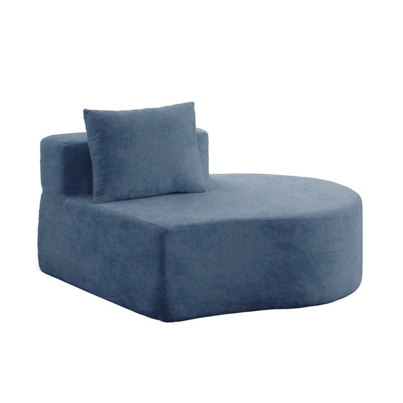 Canapé modulaire à compression Hernandes, Bleu