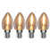 Abdalah 15 Watt Equivalent C7 E12/Candelabra Dimmable 2700K LED Bulb