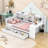 Wooden Daybed With Three Drawers, USB Ports and desk-1095943886-1095943887