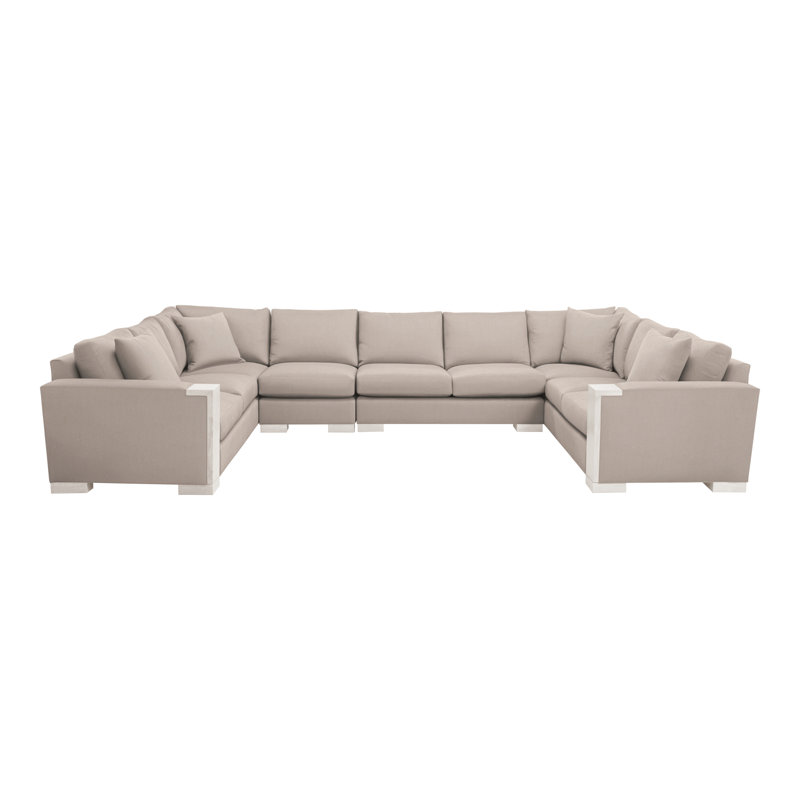 Abingdon By Michael Weiss Upholstered Sectional Symmetrical, Jiggles Fawn, Casa Blanca