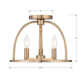 Roumel 3 Light Semi Flush Mount