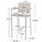 29.50" Patio Seating Assortments, Silver Rust-, Grey Mesh  2 Garden Combos, Rust,