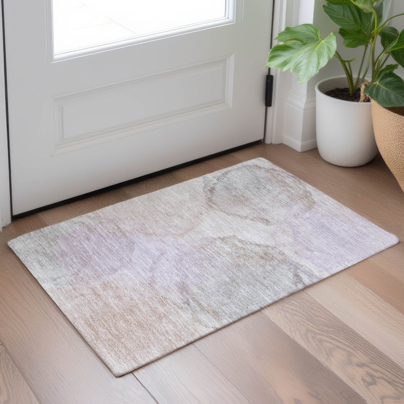Tapis d'intérieur / extérieur lavable à la machine Chantille ACN2443, 1 pi 8 po x 2 pi 6 po, Taupe
