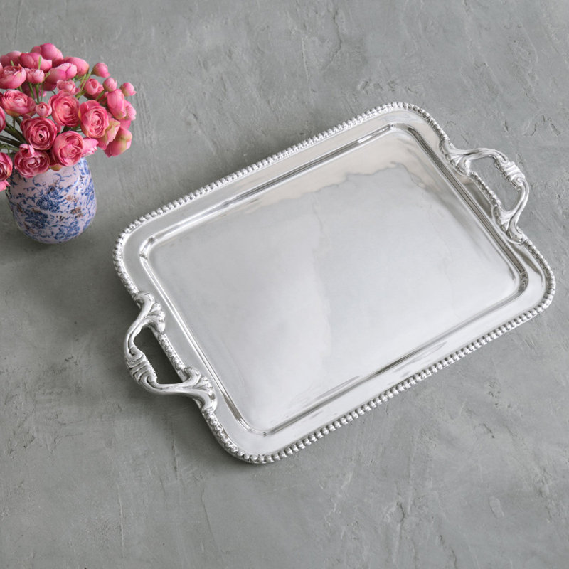 Pearl Aluminum Decorative Tray