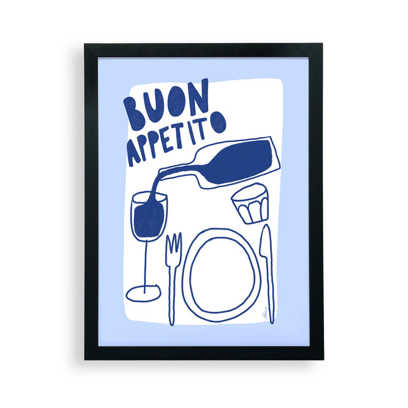 Affiche encadrée Athenes Atelier Buon Appetito, H 16 po x l 12 po