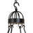 Lakeshore 12 - Light Steel Dimmable Wagon Wheel Chandelier