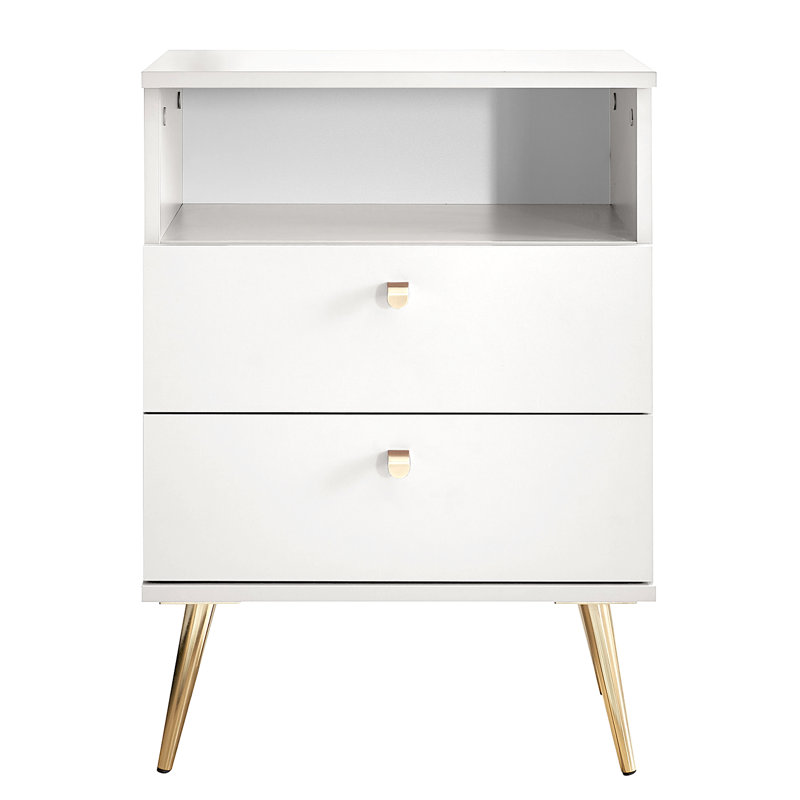 Bedside Table, white