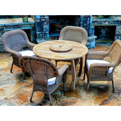 Tortuga Outdoor Wood Lazy Susan