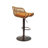 Danyu Swivel Upholstered Adjustable Height Counter Stool with Metal Frame-2012596161