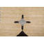 Tapis noir en laine noué à la main de conception unique 6 pi 7 po x 9 pi 7 po New Age