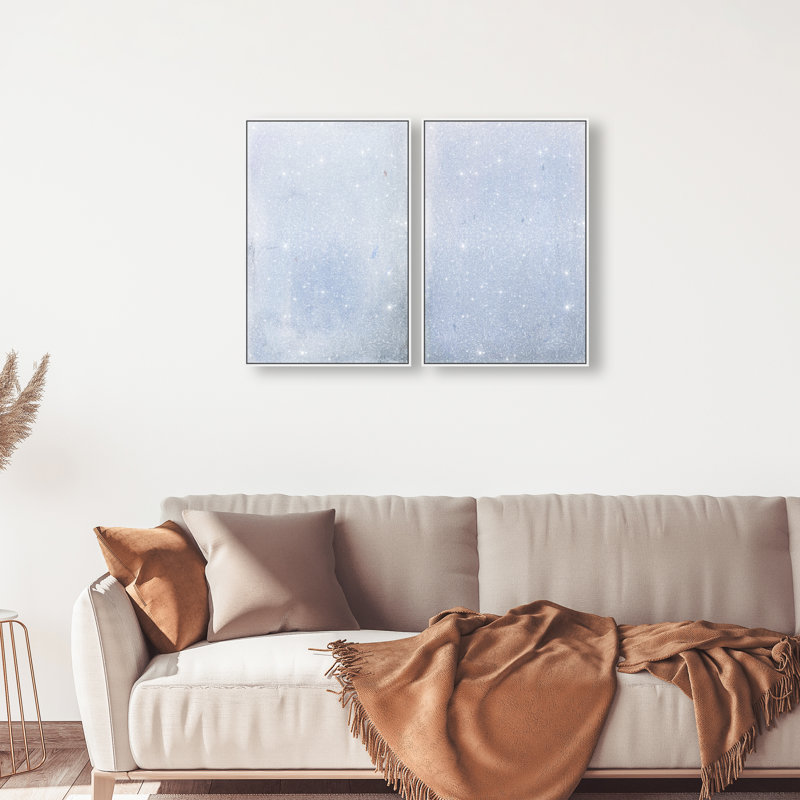 Calm Waters Set by Oliver Gal, 25"H x 37"W, White Floater Frame
