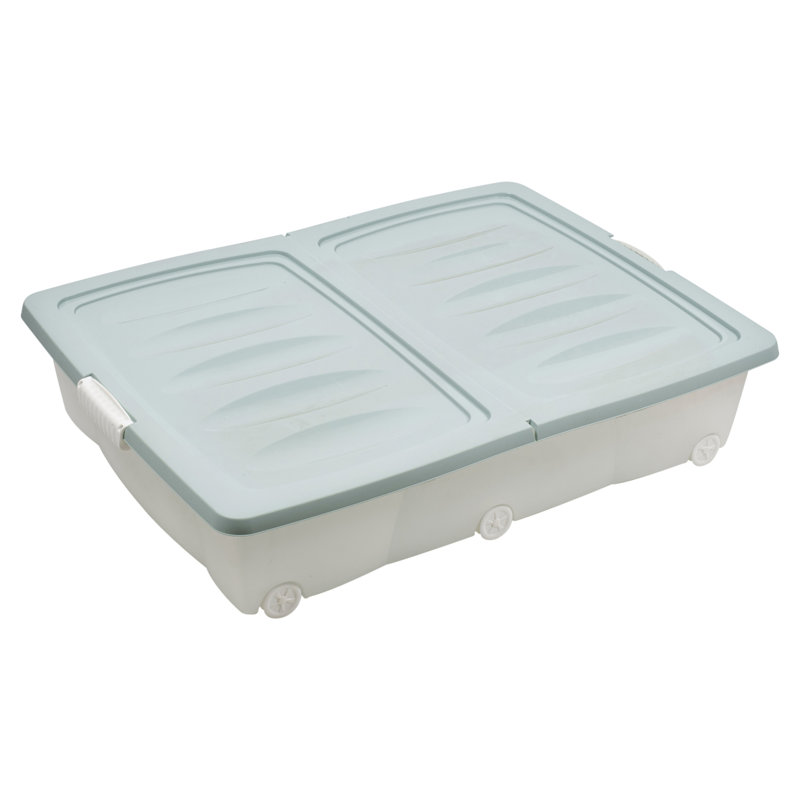 Rebrilliant Plastic Decorative Bin, Teal