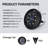 Paradise by NEX Satin Solar Powered Integrated LED Steel Pathway Light Kit Pack-80782282-80782280