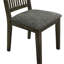 Chaise d'appoint en tissu gris Spindle (ensemble de 2)