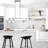 3 - Light Modern Linear Kitchen Island Dimmable Pendant With Clear Glass Shades-1115686303