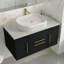 Meuble-lavabo flottant moderne 39,4 po avec lavabo en céramique pour petite salle de bain