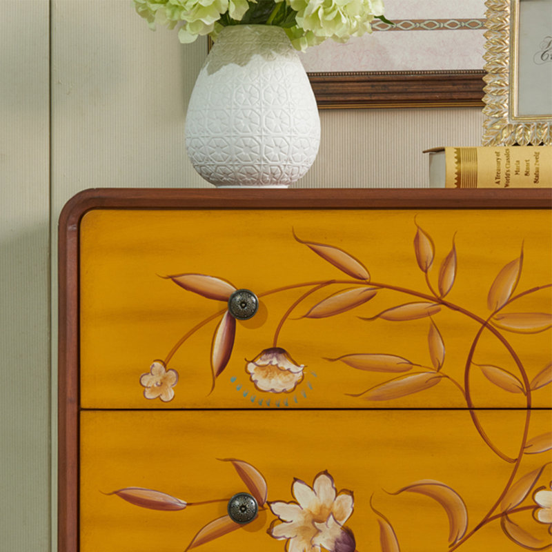 American style painted drawer accent chest