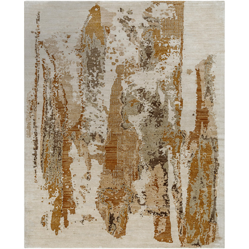 Xaveer Modern Hand Woven Area Rug, Rectangle 9' x 12'