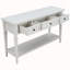 Console de style rétro classique avec trois tiroirs supérieurs