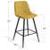 Seidman 26" Upholstered Low Back Counter Stool