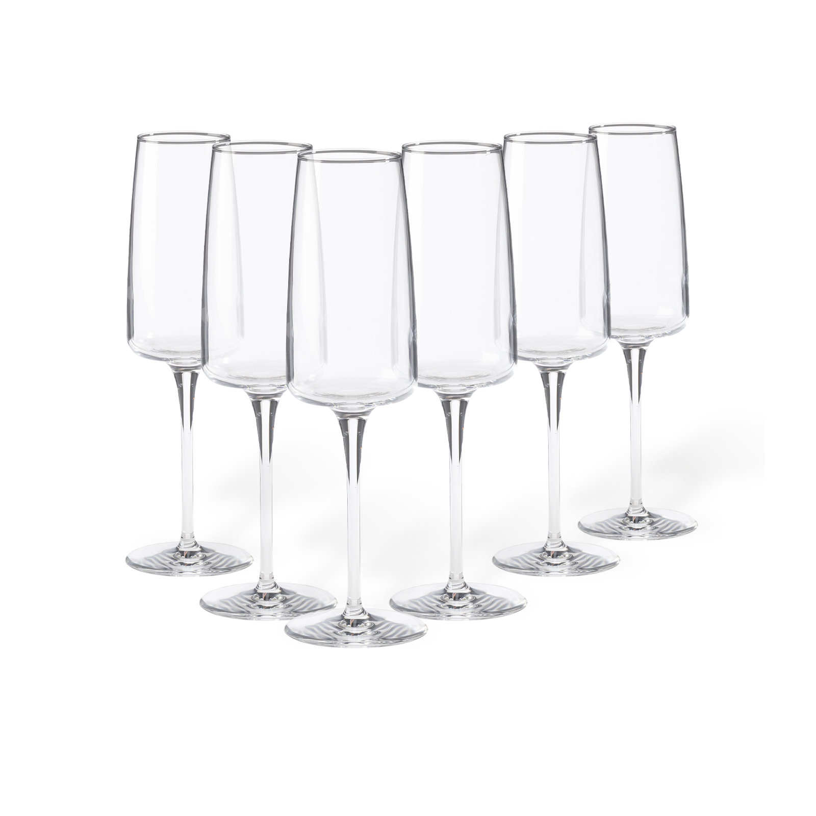 Vine Flutes 9 oz, Clear