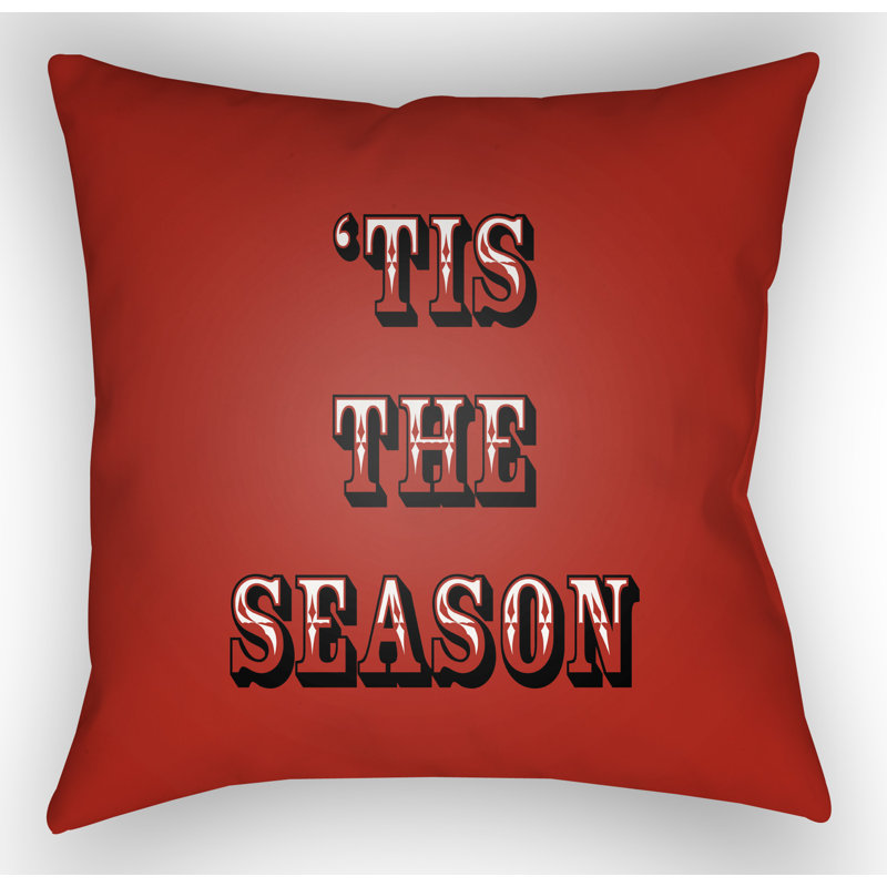 Throw Pillow, 18" H x 18" W x 4" D, Green /White