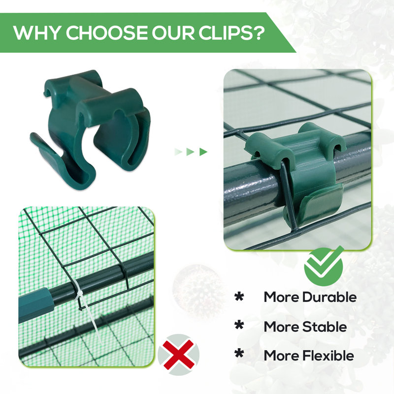 EAGLE PEAK Plastic Greenhouse Shelf Clips