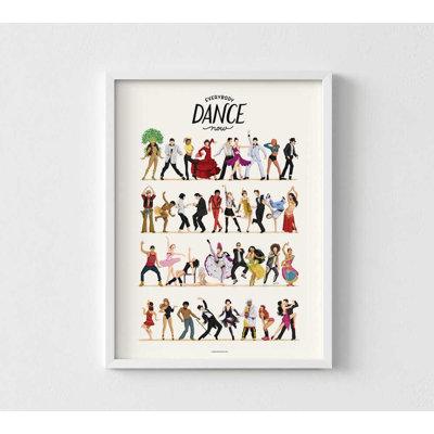«Everybody Dance Now», reproduction d'art Pop culture colorée