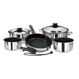 10 - Piece Non-Stick Stainless Steel Cookware Set
