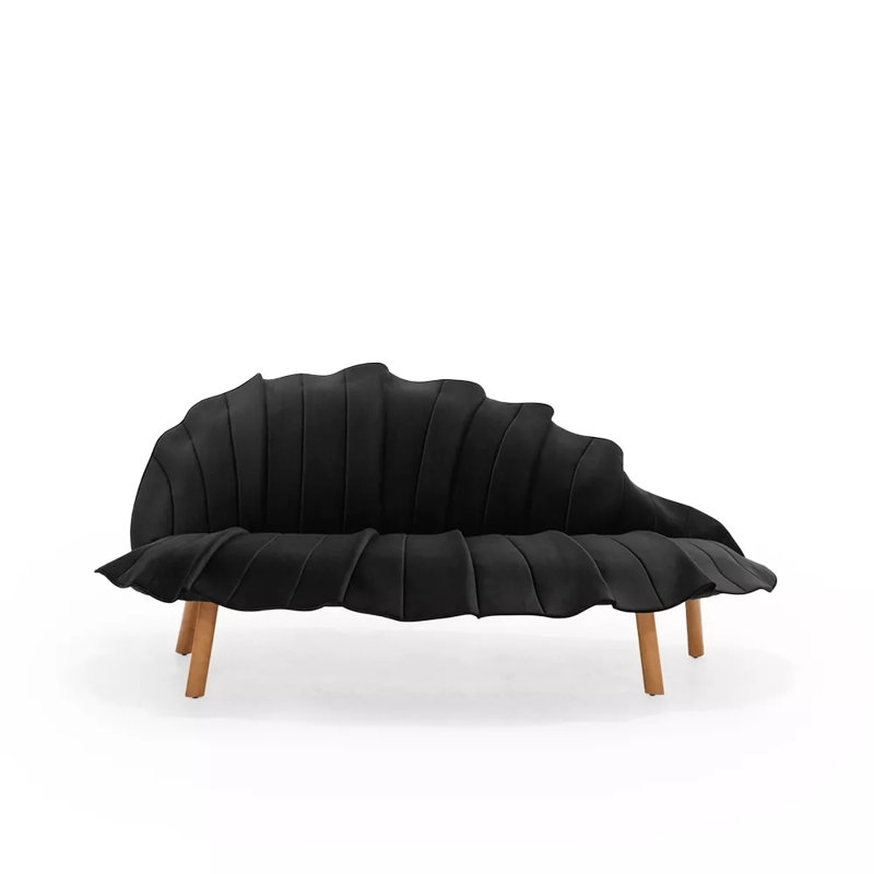 Sage Velvet Sofa, Ink Black