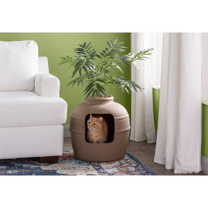 Lipton Plastic Enclosed Litter Box Enclosure