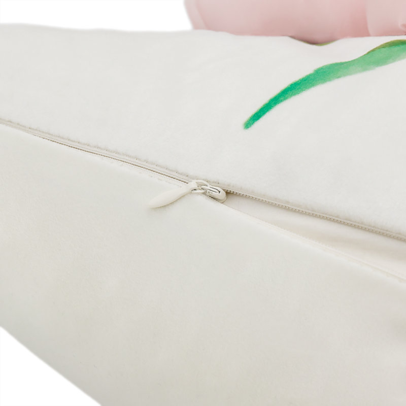  Housse de coussin en velours appliqué