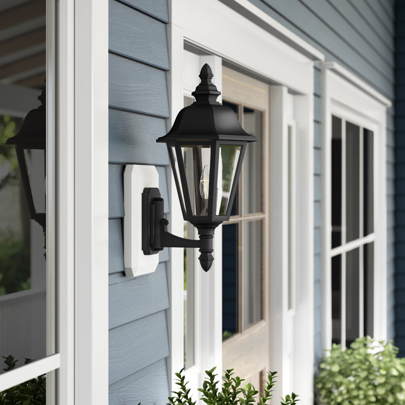Gleason Outdoor Lighting Wall Light, Black