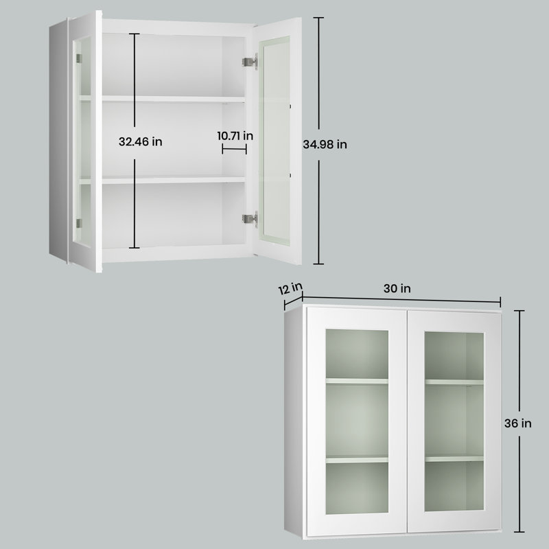 Armoire de cuisine Shaker, H 36 po x l 30 po