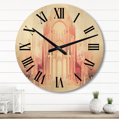 Horloge murale Paradise City Vintage Boho Chic Minimalisme IV