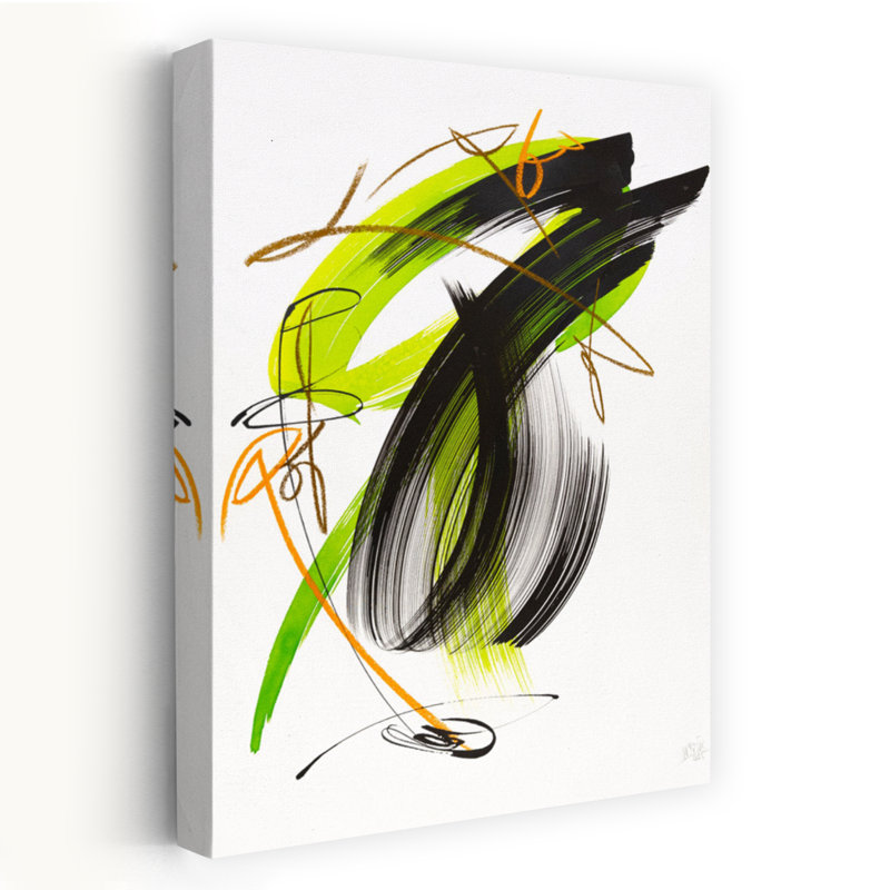 Art contemporain contemporain abstrait, H 18 po x l 12 po