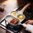 3 Holes Egg Pan Aluminium Omelette Skillet Nonstick Pancake Maker