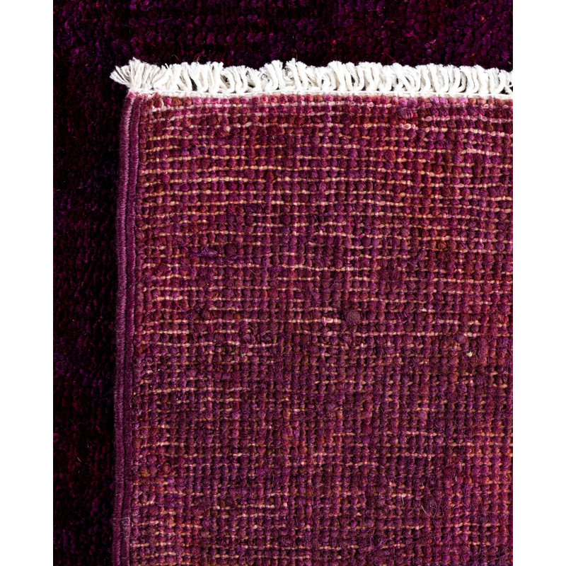 Overdyed One-of-a-Kind 4' 0" X 6' 0" Hand Knotted Area Rug