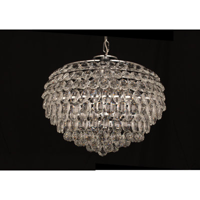 6-Light Crystal Chandelier