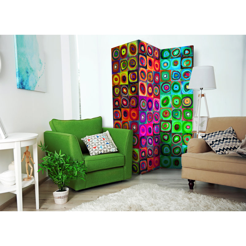 135cm W x 172cm H 3 - Panel One Sided Room Divider Folding Room Divider