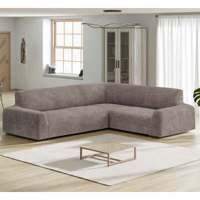 Stretchy Slipcover for Corner Sofa - Soft to Touch & Easy to Clean - Velvet Collection