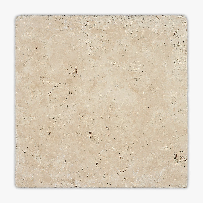 Ivory Tumbled 24x24 Travertine Tile